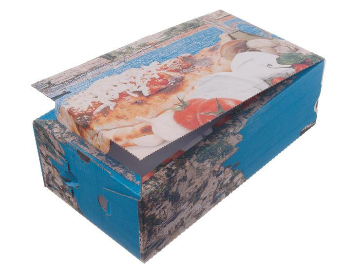 Calzonebox (weiß) mit Motiv "Positano"